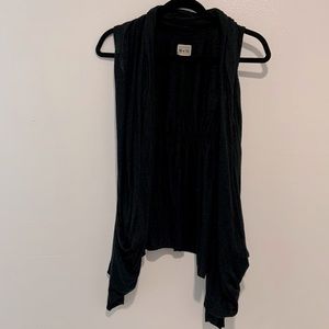 Converse black sleeveless cardigan XS